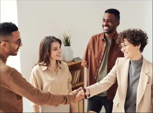 People shaking hands