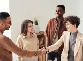 People shaking hands